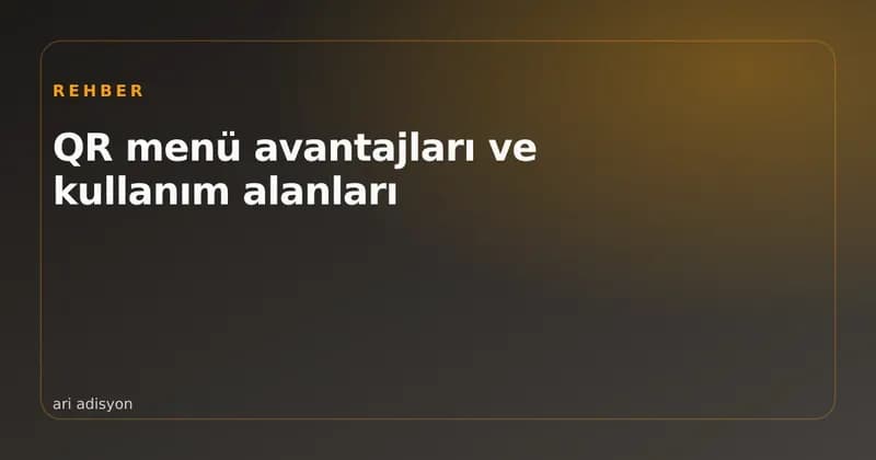 Masaya konmuş QR kodlu masa numarası