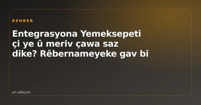 Wêneya bergê ku siparişeke Yemeksepeti digihîje kasê û dibe fîşa metbexê
