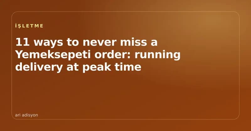 Cover image about managing delivery orders at peak time