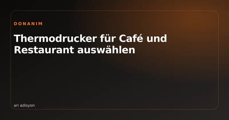 Thermodrucker und Bonrolle in einer Restaurantküche