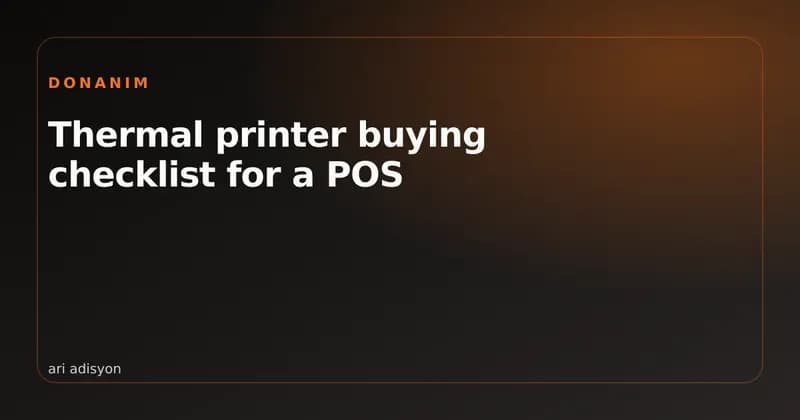 A brand-new 80 mm thermal printer coming out of its box
