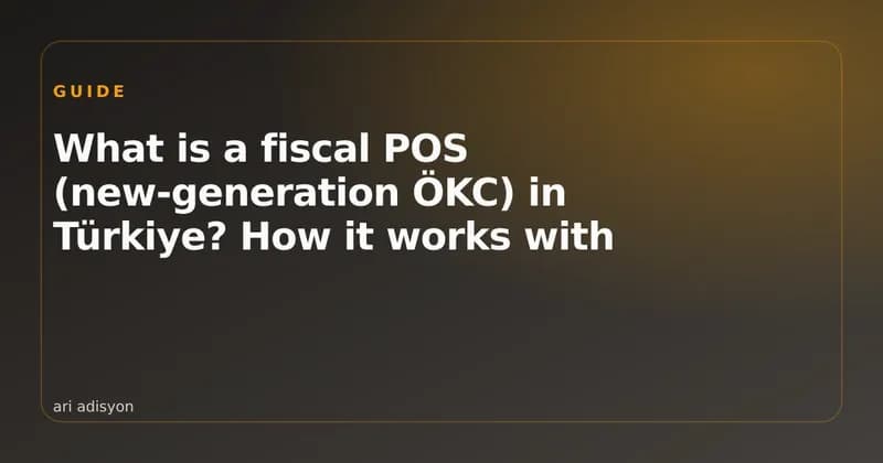 A fiscal POS device connected to a restaurant POS