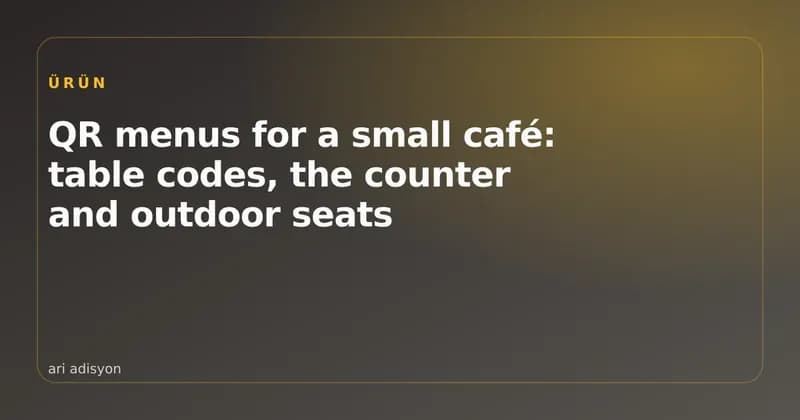 A guest opening a QR menu on a garden table