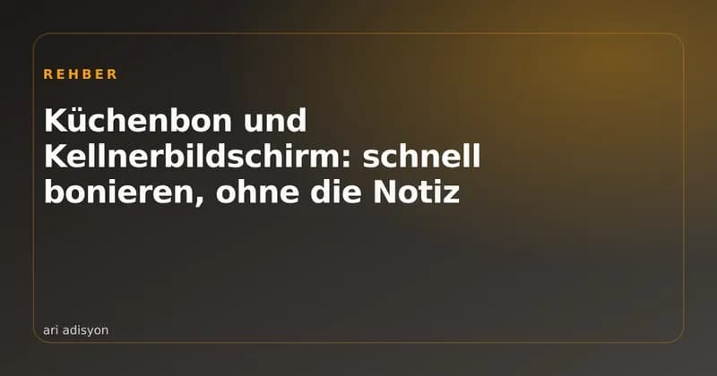 Bedienung erfasst eine Tischbestellung auf einem Tablet