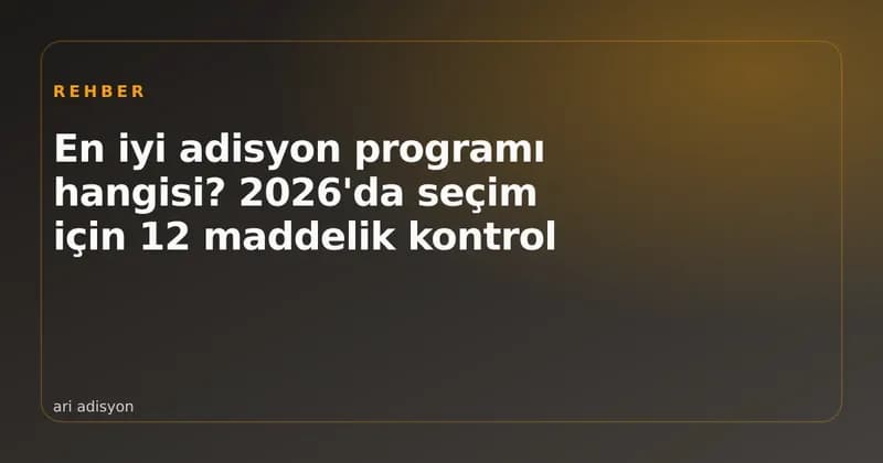 Kontrol listesiyle adisyon programı karşılaştıran kafe sahibi